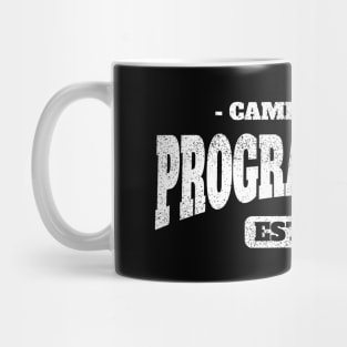 Program Staff Mash Varsity White Mug